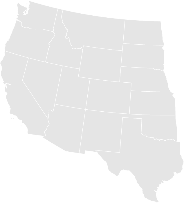 Map of western United States